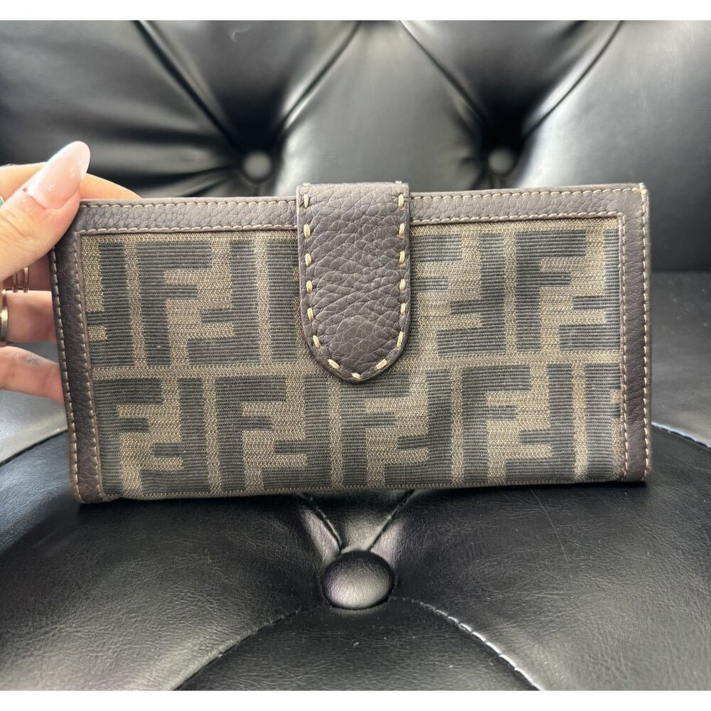 FENDI Zucca Long Wallet